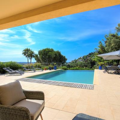 Terrasse et piscine chauffée